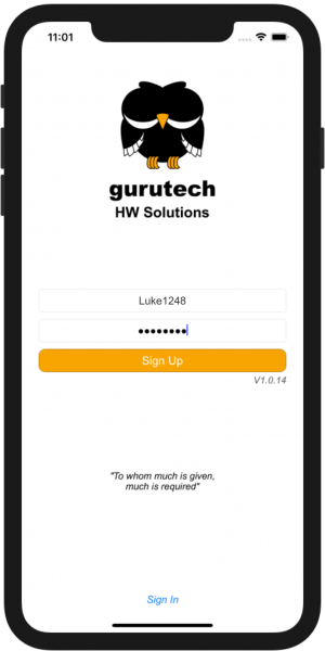 GuruTech SignUp